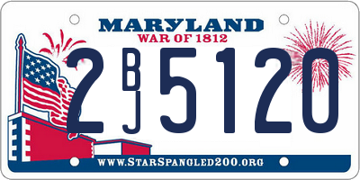 MD license plate 2BJ5120