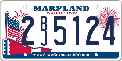 MD license plate 2BJ5124