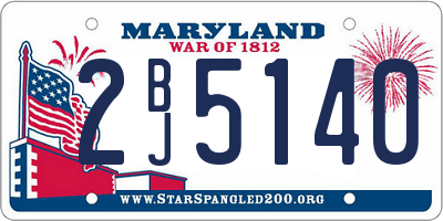 MD license plate 2BJ5140