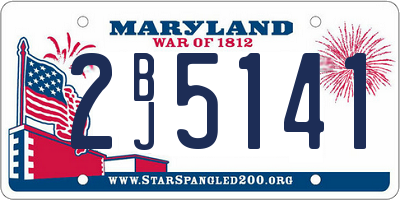 MD license plate 2BJ5141