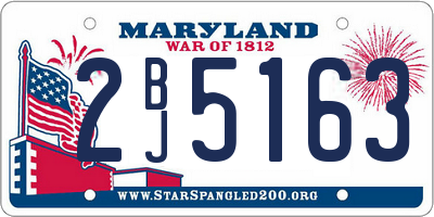 MD license plate 2BJ5163