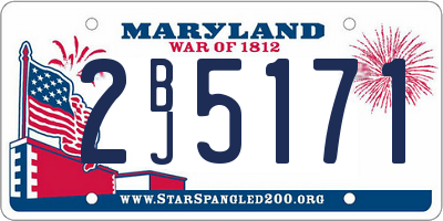 MD license plate 2BJ5171