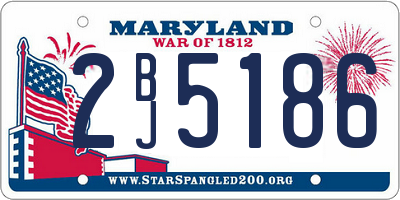 MD license plate 2BJ5186