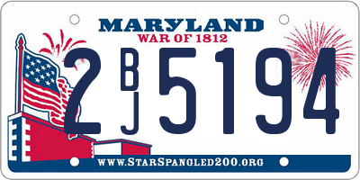 MD license plate 2BJ5194