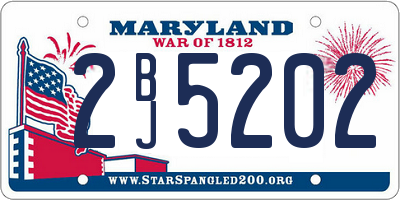 MD license plate 2BJ5202