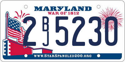 MD license plate 2BJ5230