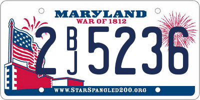 MD license plate 2BJ5236