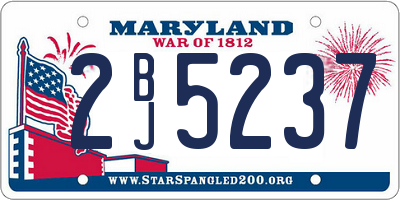 MD license plate 2BJ5237