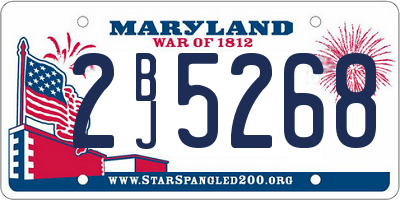 MD license plate 2BJ5268