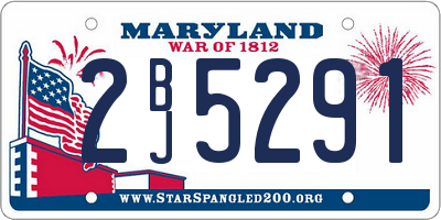 MD license plate 2BJ5291