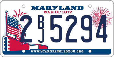 MD license plate 2BJ5294