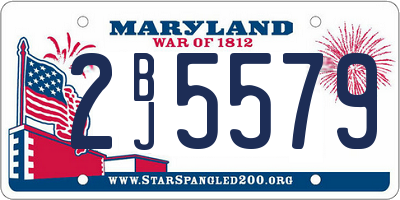 MD license plate 2BJ5579