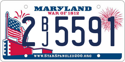 MD license plate 2BJ5591
