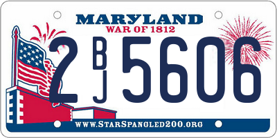 MD license plate 2BJ5606