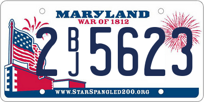 MD license plate 2BJ5623