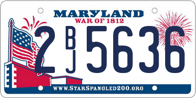 MD license plate 2BJ5636