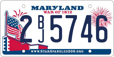 MD license plate 2BJ5746