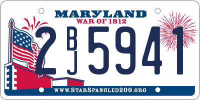 MD license plate 2BJ5941