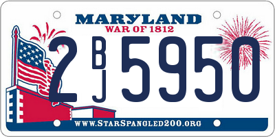 MD license plate 2BJ5950
