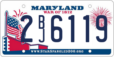 MD license plate 2BJ6119