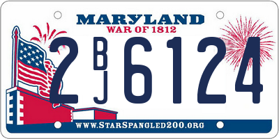 MD license plate 2BJ6124