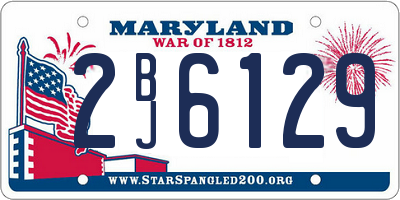MD license plate 2BJ6129