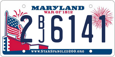 MD license plate 2BJ6141