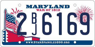 MD license plate 2BJ6169