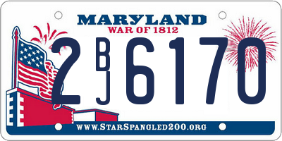 MD license plate 2BJ6170