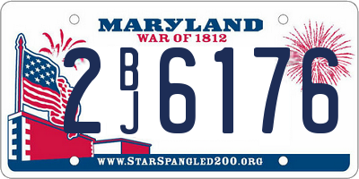 MD license plate 2BJ6176