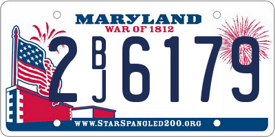 MD license plate 2BJ6179