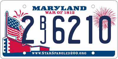 MD license plate 2BJ6210