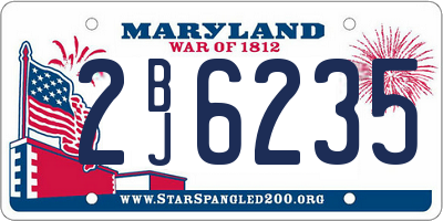MD license plate 2BJ6235