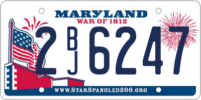 MD license plate 2BJ6247