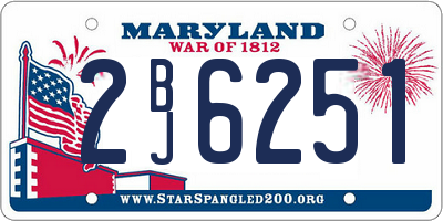 MD license plate 2BJ6251