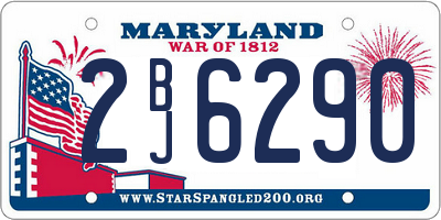MD license plate 2BJ6290