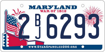MD license plate 2BJ6293