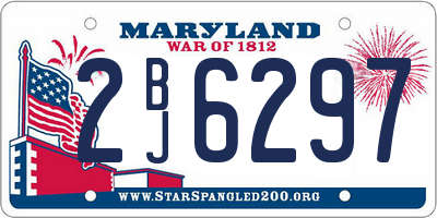 MD license plate 2BJ6297