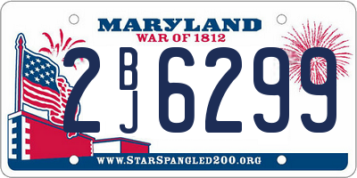 MD license plate 2BJ6299