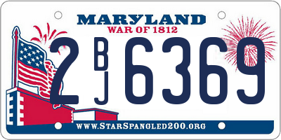 MD license plate 2BJ6369