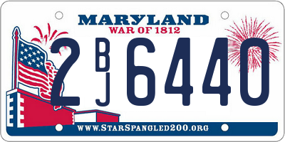 MD license plate 2BJ6440