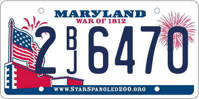 MD license plate 2BJ6470