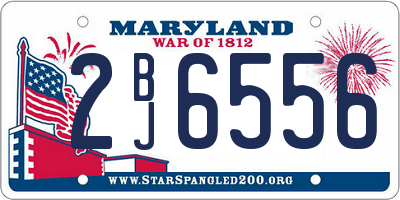 MD license plate 2BJ6556