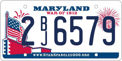 MD license plate 2BJ6579