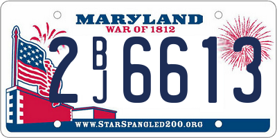 MD license plate 2BJ6613