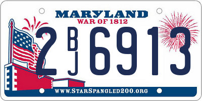 MD license plate 2BJ6913