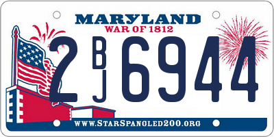 MD license plate 2BJ6944