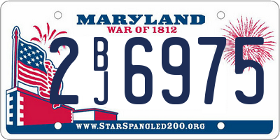 MD license plate 2BJ6975