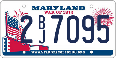 MD license plate 2BJ7095