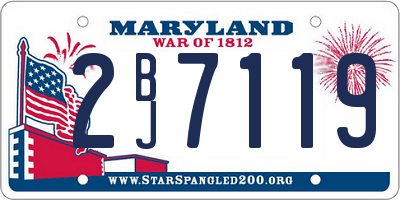 MD license plate 2BJ7119